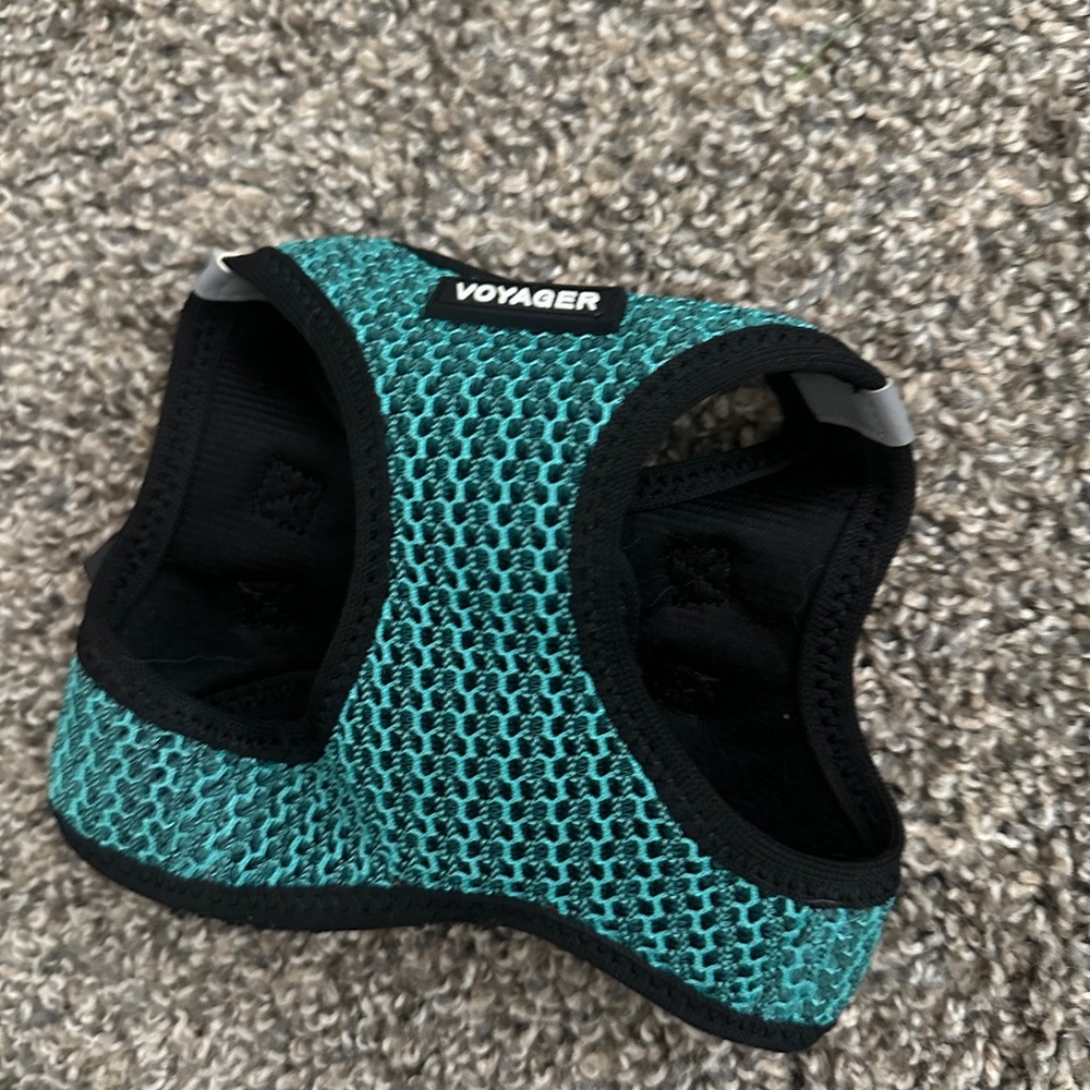 Voyager Teal and Black Pet Harness